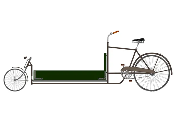 Bicicleta de carga . — Vector de stock