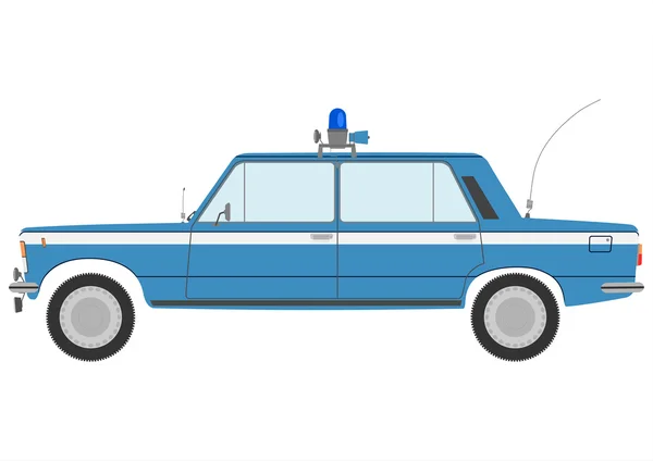 Retro-Polizeiauto — Stockvektor