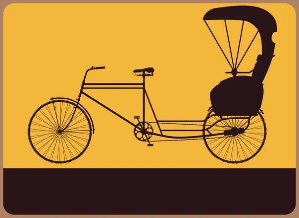 Signo de Rickshaw — Vector de stock