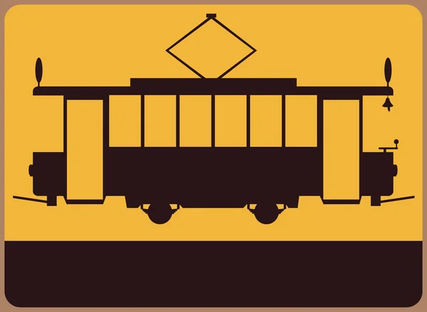 Tram sign — Stock Illustration Tram sign Royalty Free Stock Vectors