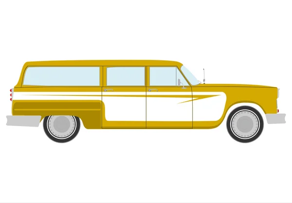 Retro Station Wagon. — Stock Illustration Retro Station Wagon. Royalty Free Stock Illustrations