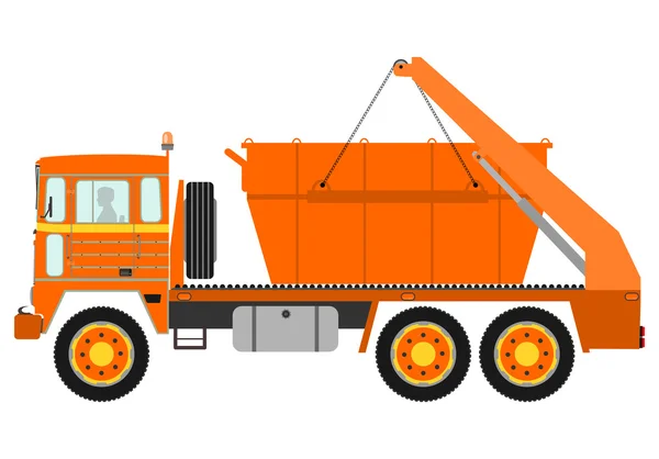 Çöp kamyonu — Stok Vektör