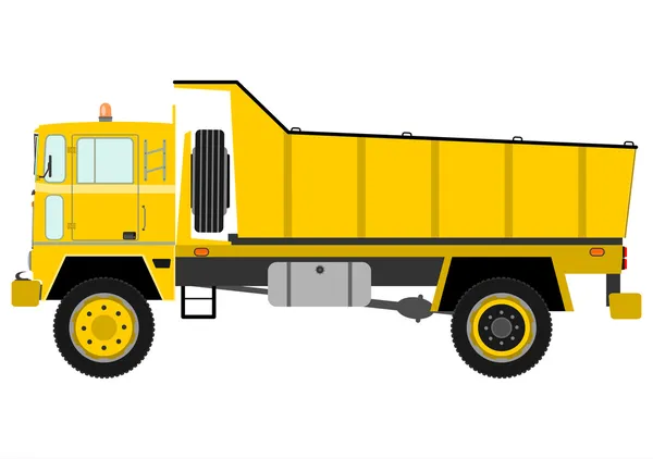 Samochód ciężarowy Wywrotka — Wektor stockowy