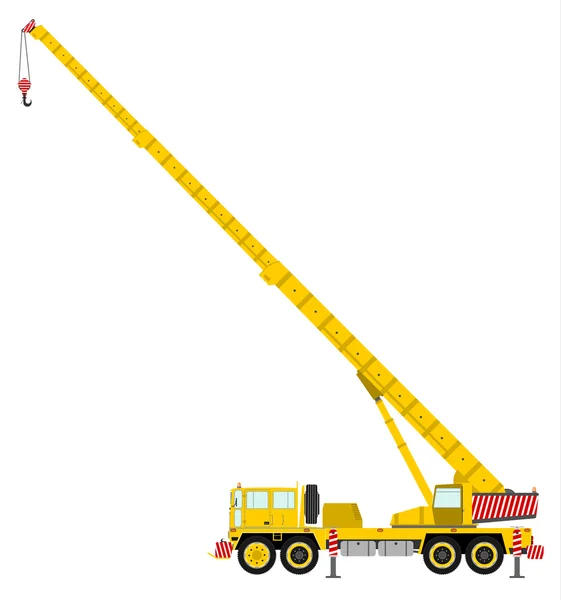 Mobile crane — Stock Vector