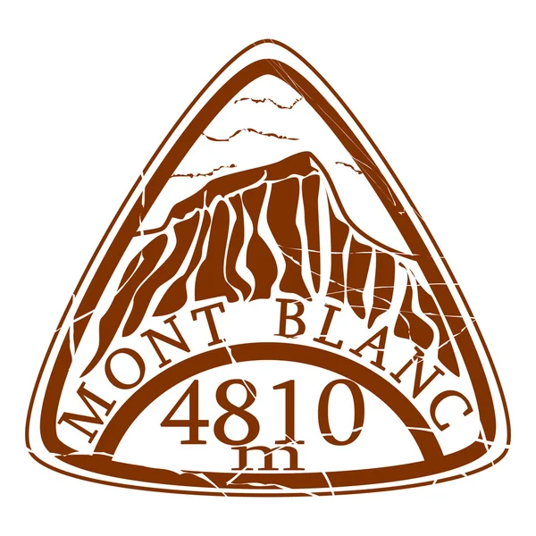 Mont blanc razítko — Stockový vektor