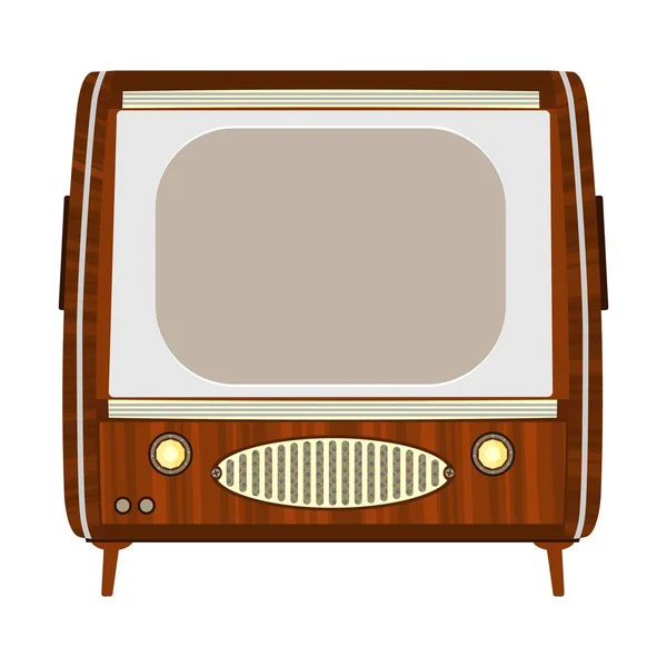 Tv Vintage — Vector de stock