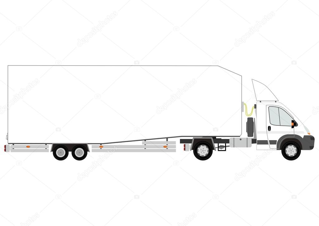 Semi trailer truck