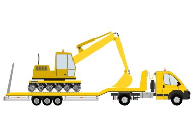 kamyon ile Ekskavatör