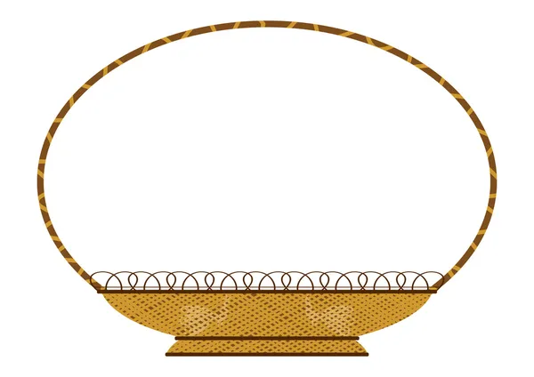 Cesta de mimbre — Archivo Imágenes Vectoriales