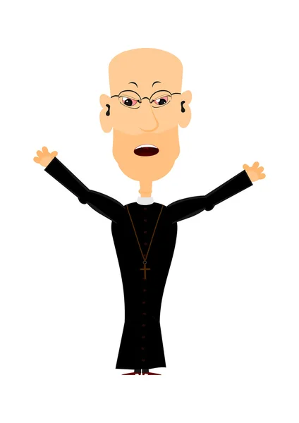 Cartoon Priest — Wektor stockowy