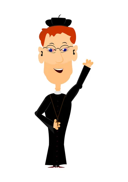 Cartoon präst — Stock vektor