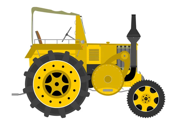 Retro traktor — Stock vektor
