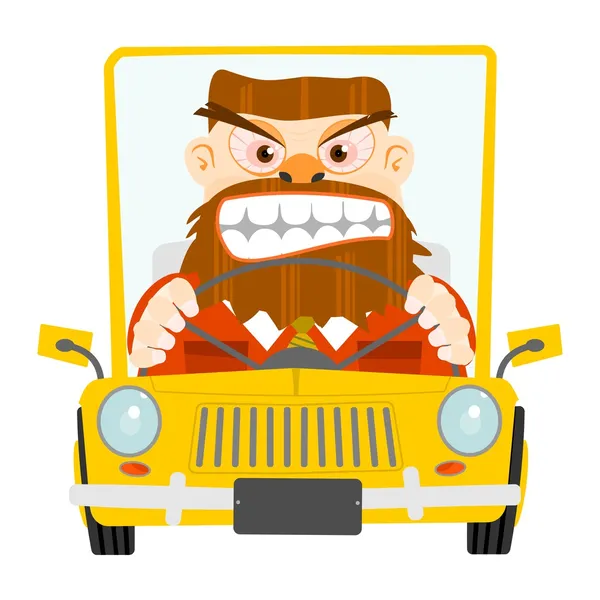 Road rage — Stock Vector