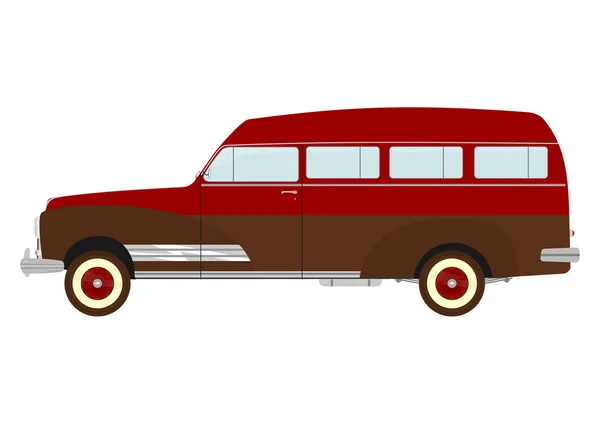 Coche retro — Vector de stock