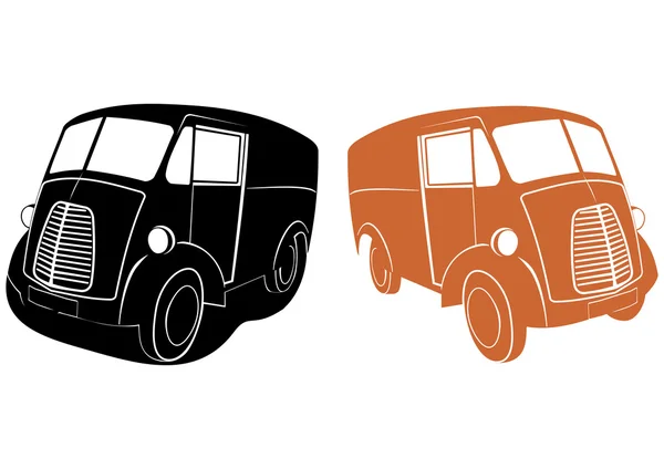 Retro van — Stock Vector