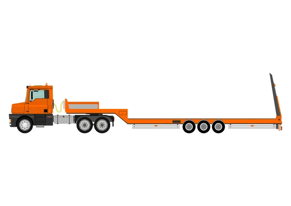 Lastbil med släp — Stock vektor