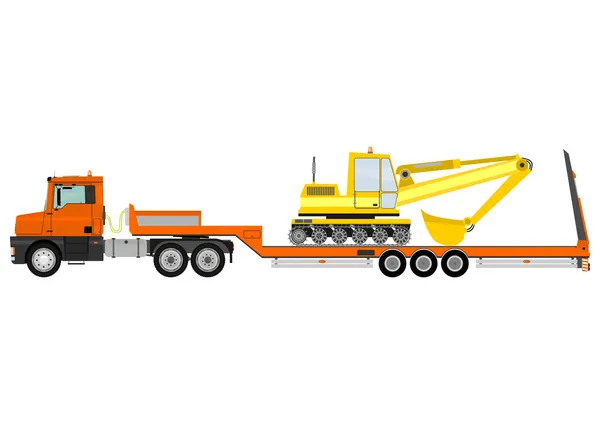 Truck with trailer — Stock Vector