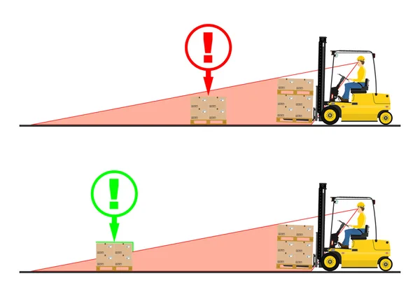 Forklift — Stok Vektör