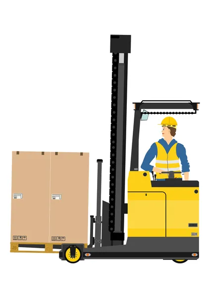 Forklift truck — Stock Vector