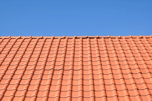 Red tile roof Stock Photo