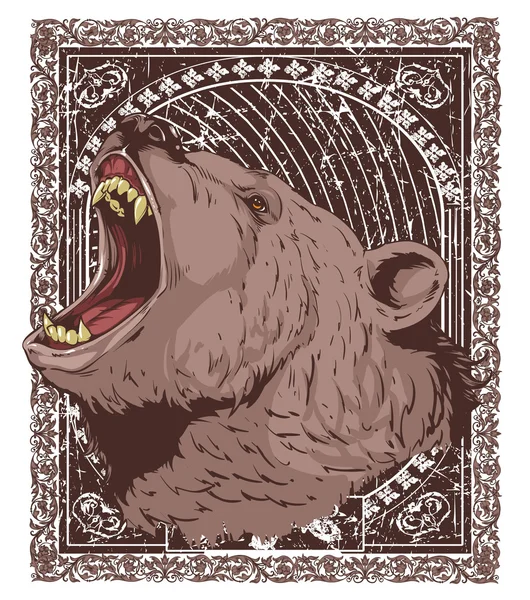 Gevoel grizzly — Stockvector
