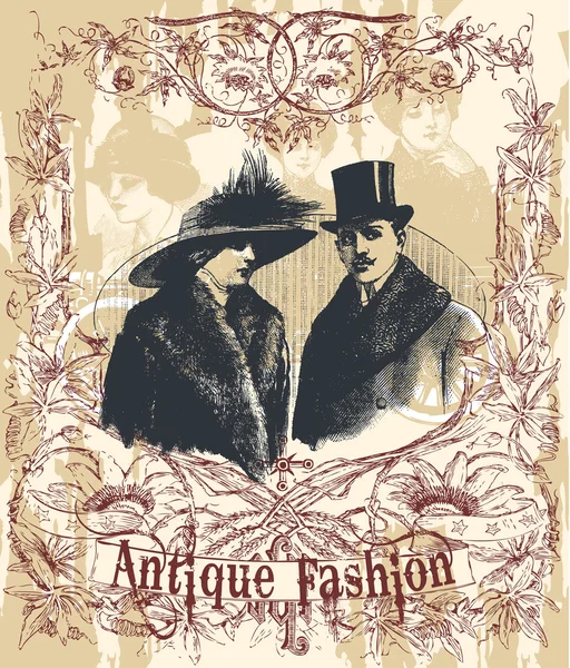 Moda antigua — Archivo Imágenes Vectoriales