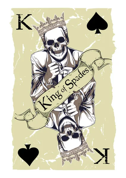 King of spades — Stock Vector