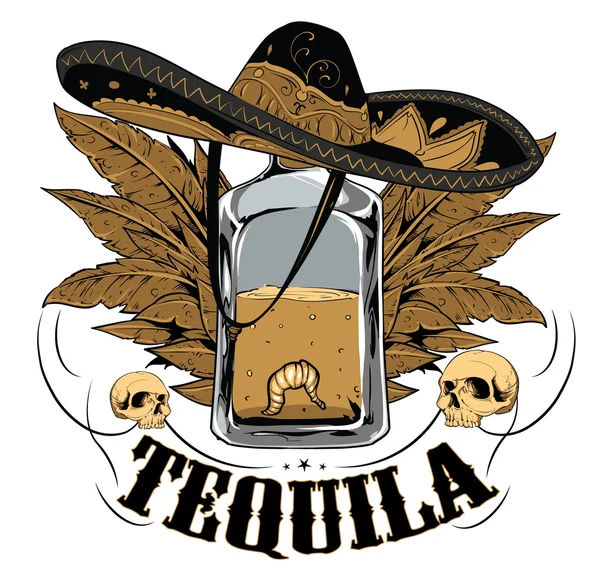 Tequila — Vettoriale Stock