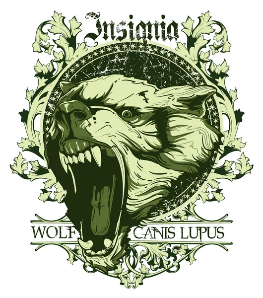 Canis lupus insignier — Stock vektor