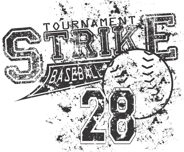 Grève de baseball — Image vectorielle