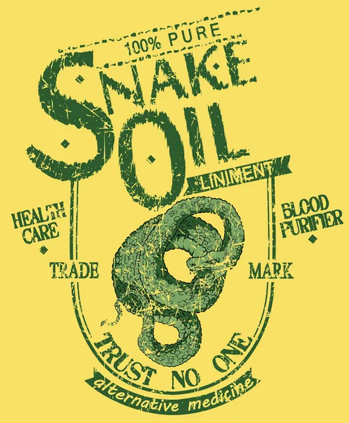 Huile de serpent — Image vectorielle
