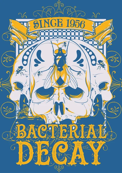 Bacterial decay — Stock Vector