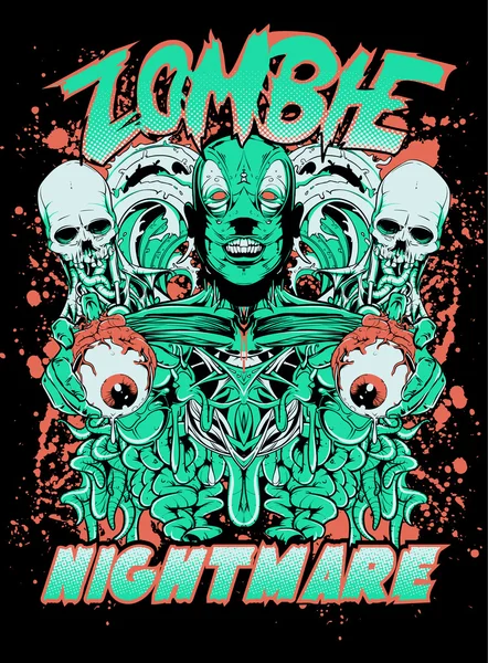 Incubo zombie — Vettoriale Stock