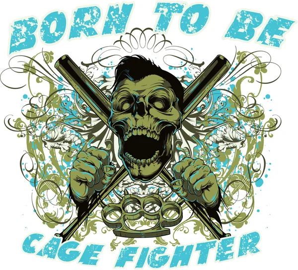 Combattant en cage — Image vectorielle