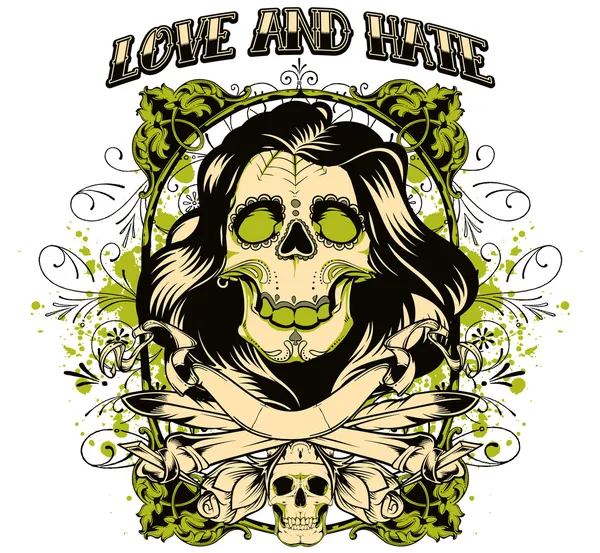 Love and hate — Stock Illustration Love and hate Stock Vector
