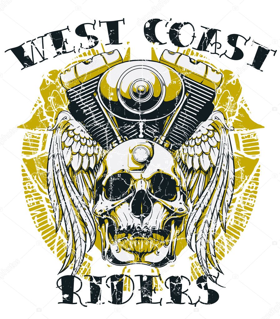 West coast riders — Stock Vector © 40759199