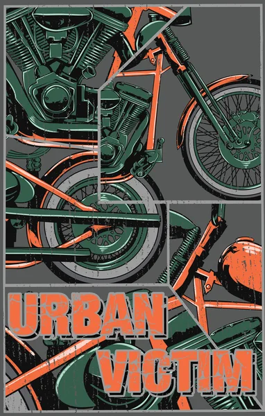 Víctima urbana — Archivo Imágenes Vectoriales