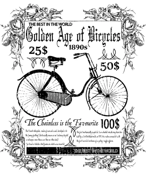 Âge des vélos — Image vectorielle