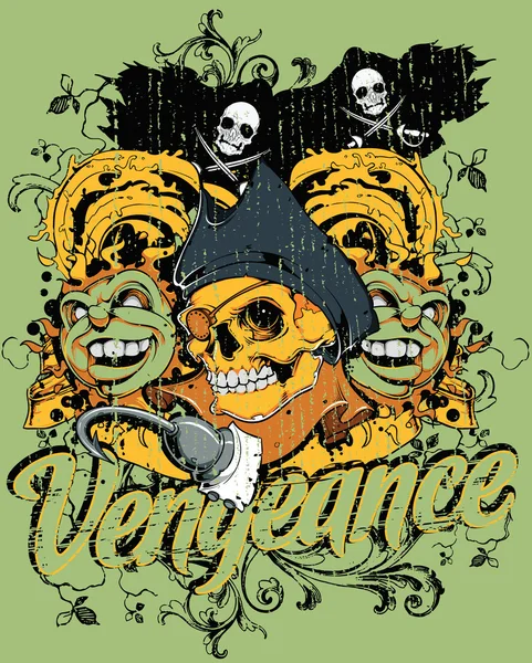 La vengeance des pirates — Image vectorielle