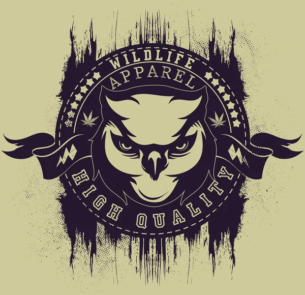 Wildlife apparel — Stock Vector
