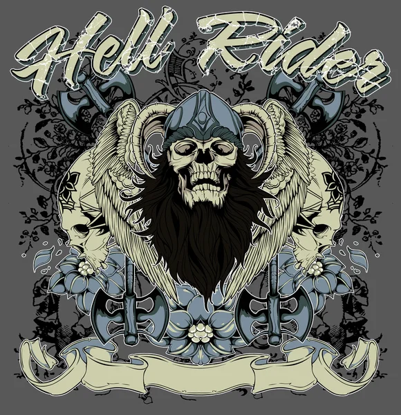 Hell rider — Stockový vektor
