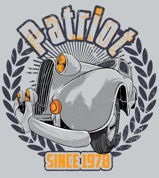 Patriot car — Stock Vector