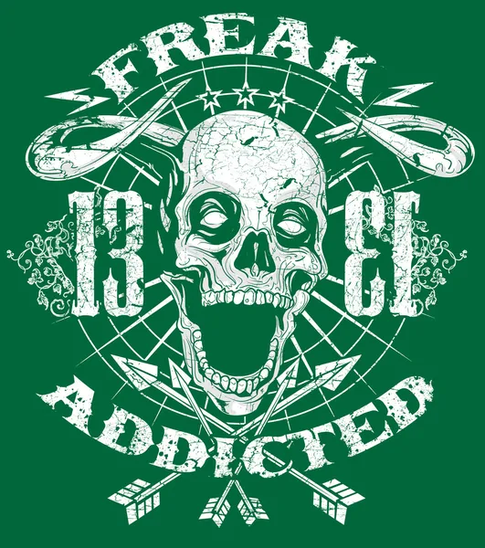 Freak addicted — Stock Vector