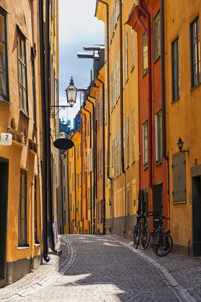 Stockholm Old town road — Stock Photo, Image