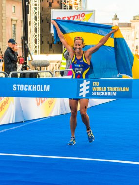 Stockholm - lisa norden aracılığıyla finishline, swe ile mutlu