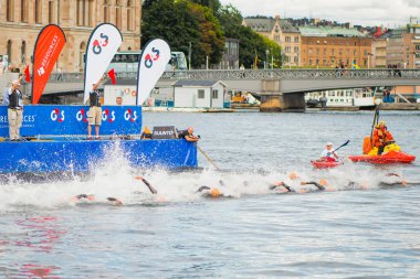 Stockholm - 24 Ağustos 2012: mens İTÜ Dünya Yüzme ile başlar