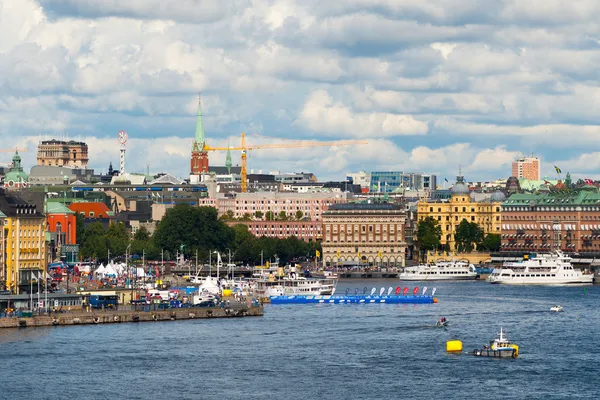 STOCKHOLM - AGO, 24 de agosto de 2012: Zona de inicio y finalización antes del inicio —  Fotos de Stock
