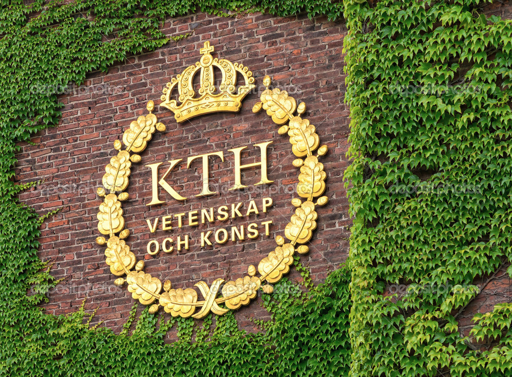 STOCKHOLM - JULY, 4: The KTH emblem at Kungliga Tekniska Högskolan (Royal Institute of Technology), July 4, 2013 in Stockholm, Sweden