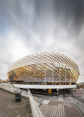 Stockholm - Eylül, 29: tele2 arena olan johanneshov, konser ve futbol maçları için çoğunlukla bulunan 2013 yılında stockholm, İsveç Stokholm dünya şehrinde çok amaçlı kapalı stadyum