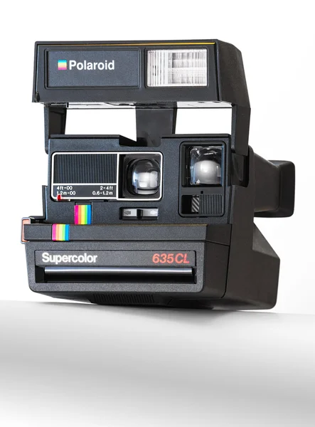 Polaroid supercolor 635cl пластикові камера миттєві фотографії — стокове фото